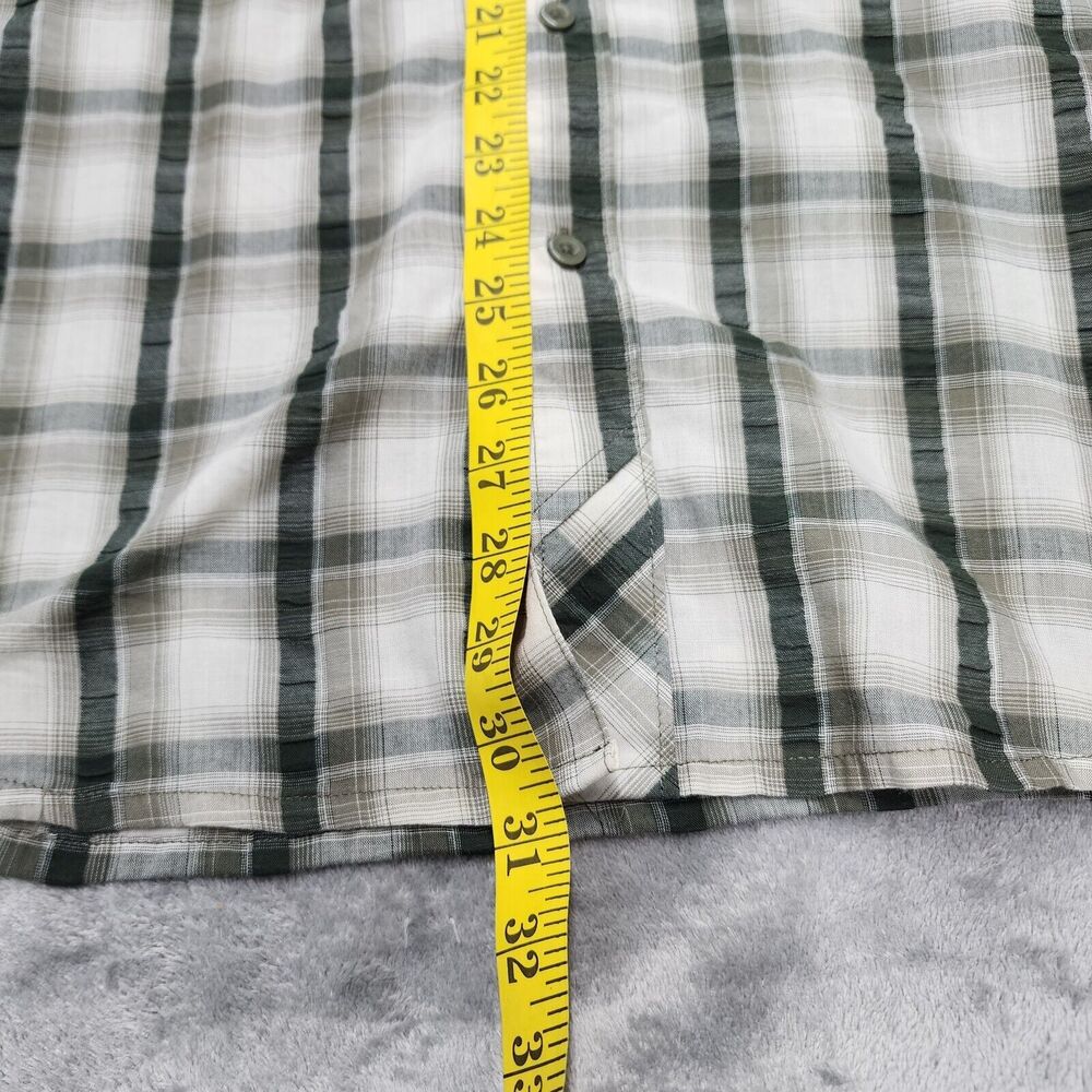 Mountain Hardwear Men's Green Plaid Outdoors Shirt Hiking Camping Size L - Picture 8 of 12